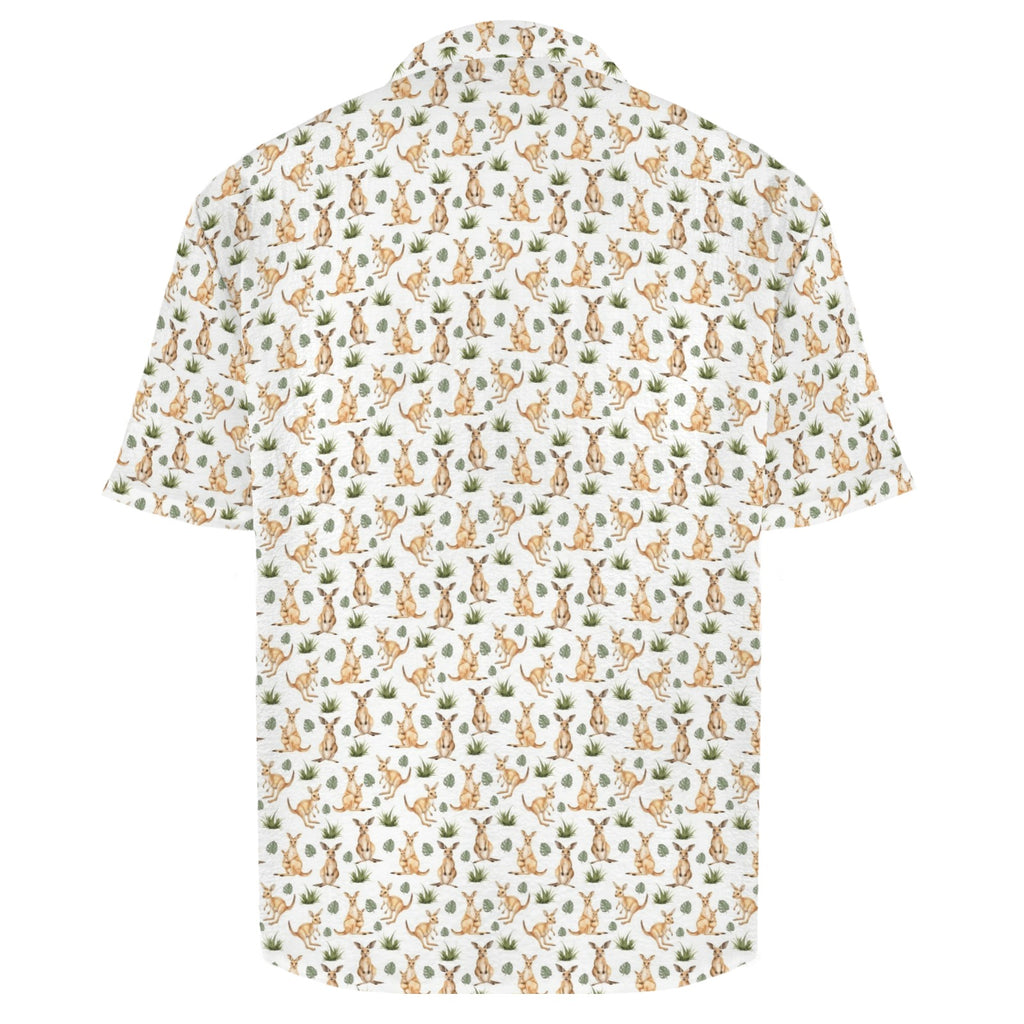Kangaroos Men's Crinkle Hawaiian Shirt