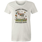 Oops, I Bought Another Book - Womens T-shirt Natural Womens T-shirt animal Printed In Australia Reading