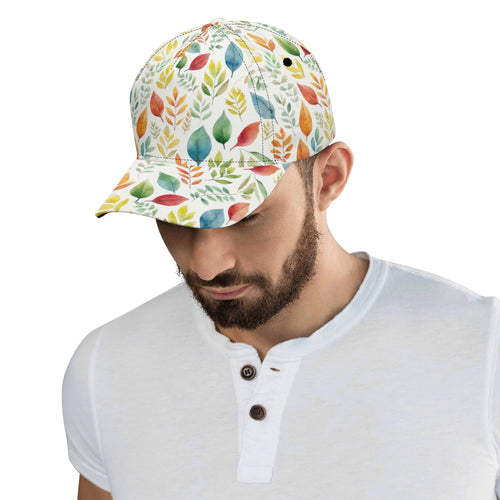 Autumn Leaves Baseball Cap Baseball Cap Plants Printed Offshore