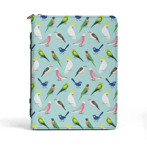 Australian Birds PU Leather Book Cover With Pocket PU Leather Book Cover animal Australia Birds Printed Offshore