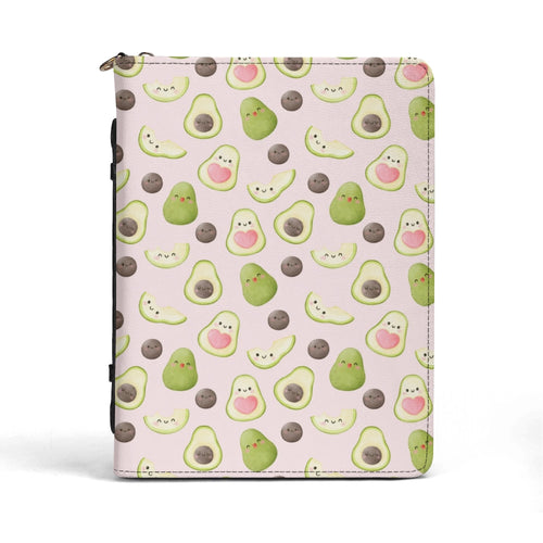 Avocado Love PU Leather Book Cover With Pocket PU Leather Book Cover Food Printed Offshore