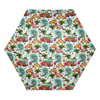 Surfing Safari Compact Automatic Umbrella Printed Offshore