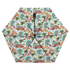 Surfing Safari Compact Automatic Umbrella Printed Offshore