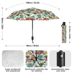 Surfing Safari Compact Automatic Umbrella Printed Offshore