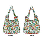 Surfing Safari 3 Pack of Foldable Shopping Bags 3-Pack Shopping Bags Printed Offshore Surf