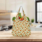 Graphic Floral 3 Pack of Foldable Shopping Bags 3-Pack Shopping Bags Plants Printed Offshore