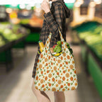 Graphic Floral 3 Pack of Foldable Shopping Bags 3-Pack Shopping Bags Plants Printed Offshore