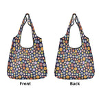 Groovy Flowers 3 Pack of Foldable Shopping Bags 3-Pack Shopping Bags Plants Printed Offshore