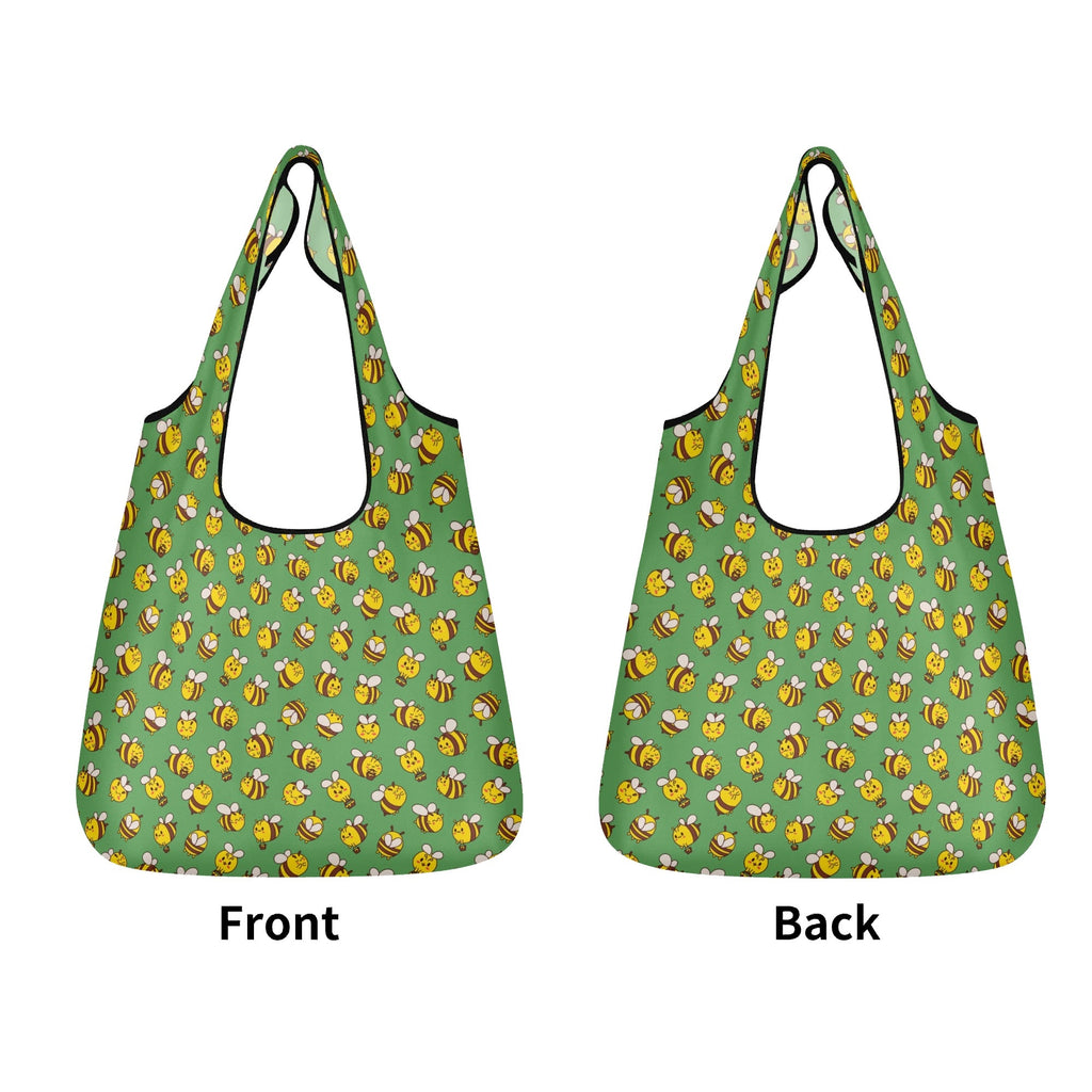 Busy Bees 3 Pack of Foldable Shopping Bags 3-Pack Shopping Bags Printed Offshore