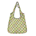 Flower Check 3 Pack of Foldable Shopping Bags Default Title 3-Pack Shopping Bags Plants Printed Offshore