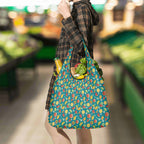 Summer Fruit 3 Pack of Foldable Shopping Bags 3-Pack Shopping Bags Food Printed Offshore
