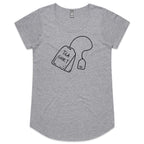 Tea Shirt - Womens Scoop Neck T-Shirt Grey Marle Womens Scoop Neck T-shirt Printed In Australia Tea