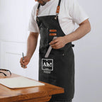 Ah! The Element Of Surprise Unisex Canvas Cross Back Chef Apron with Large Pockets Canvas Apron Printed Offshore Science