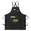 The Best Father In The Galaxy Unisex Canvas Cross Back Chef Apron with Large Pockets Black Canvas Apron Dad Printed Offshore