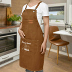 This Is How I Roll Unisex Canvas Cross Back Chef Apron with Large Pockets Canvas Apron Maths Printed Offshore Science