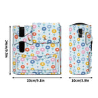 Abstract Cute Flowers Crossbody Water Bottle Storage Bag Water Bottle Storage Handbag Plants Printed Offshore