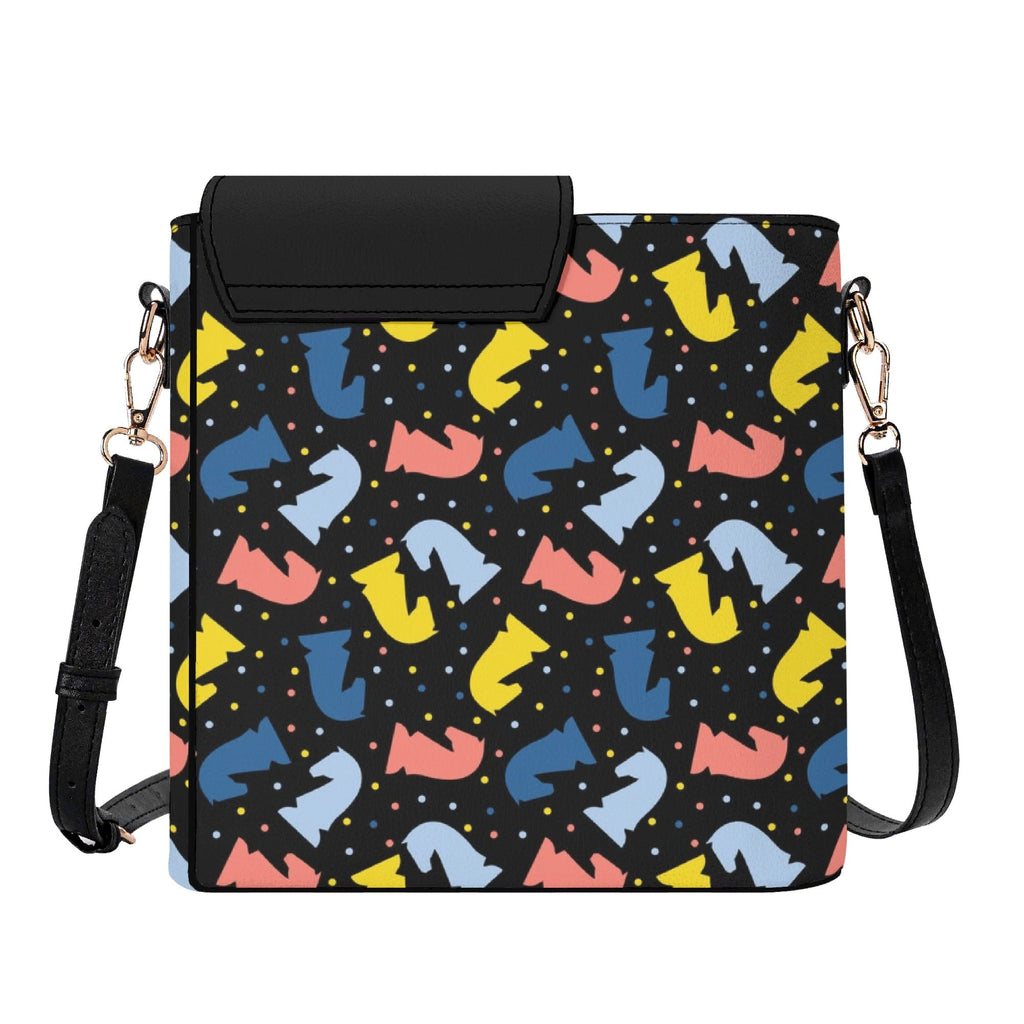 Colourful Chess Crossbody Water Bottle Storage Bag Water Bottle Storage Handbag Chess Printed Offshore