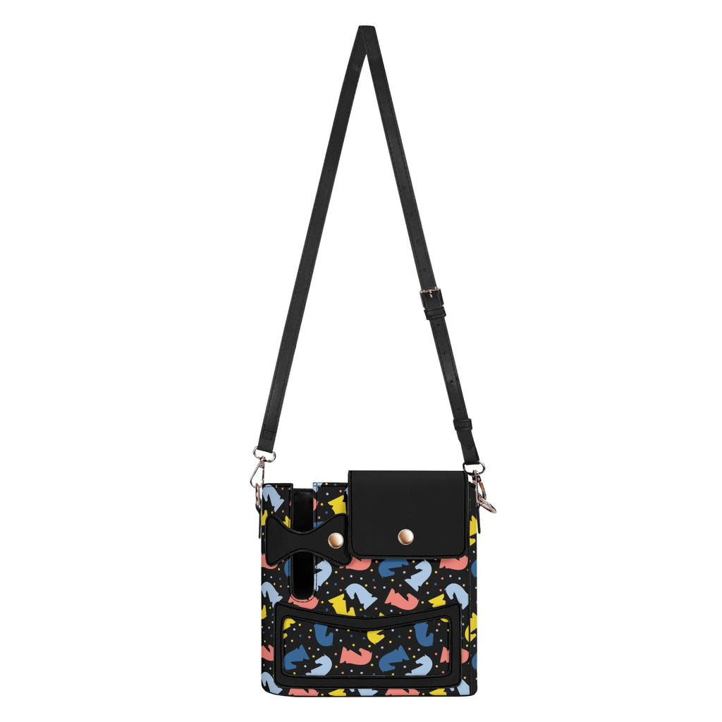 Colourful Chess Crossbody Water Bottle Storage Bag Water Bottle Storage Handbag Chess Printed Offshore