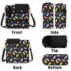 Colourful Chess Crossbody Water Bottle Storage Bag Water Bottle Storage Handbag Chess Printed Offshore