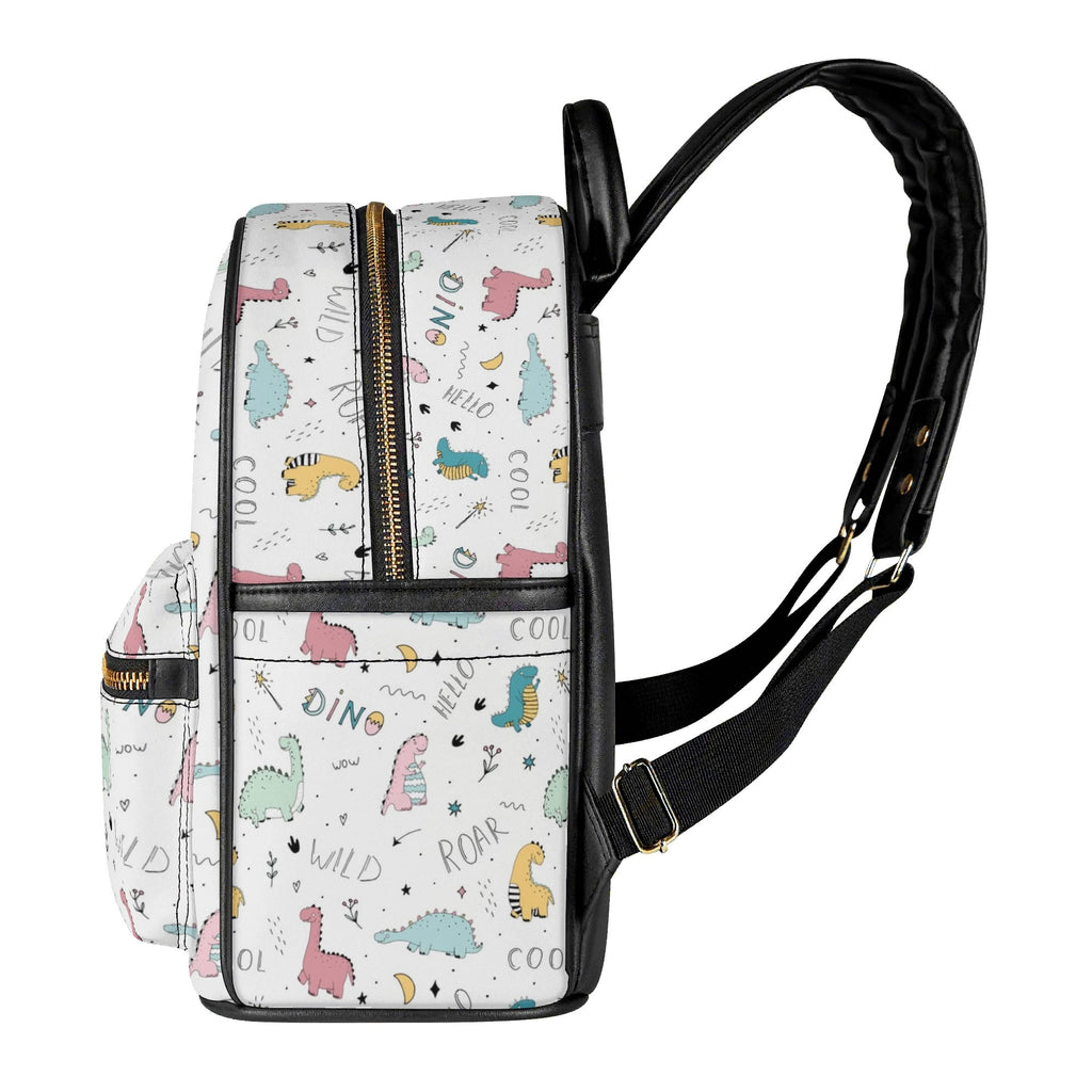Quirky Dinosaurs Casual PU Leather Backpack Casual PU Leather Backpack Printed Offshore