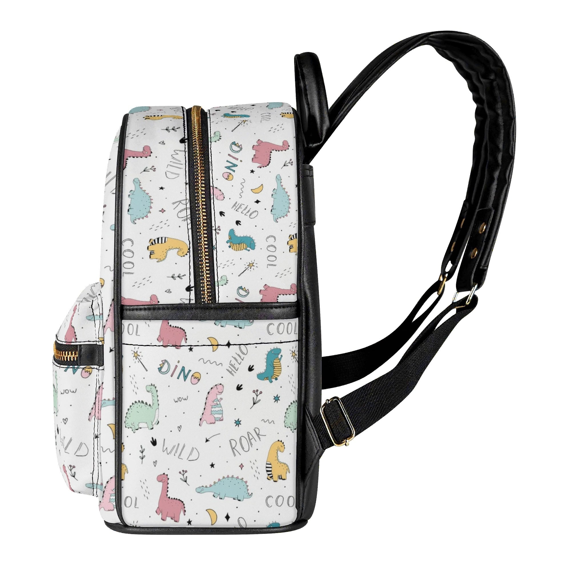 Quirky Dinosaurs Casual PU Leather Backpack Casual PU Leather Backpack Printed Offshore