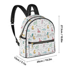 Quirky Dinosaurs Casual PU Leather Backpack Casual PU Leather Backpack Printed Offshore
