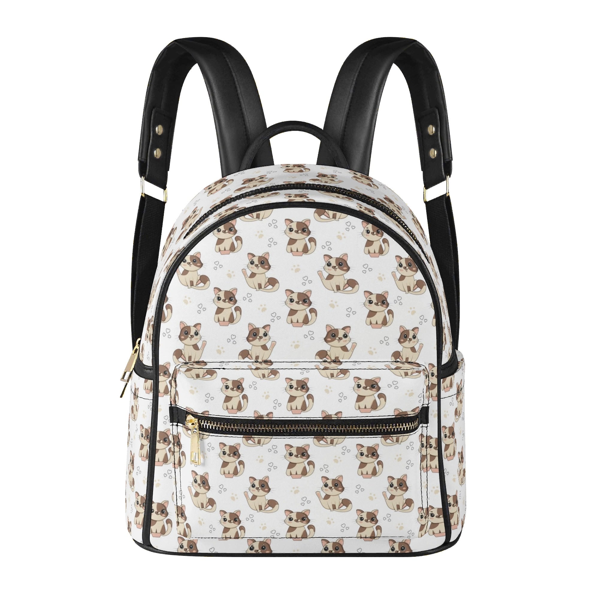 Cheeky Cats Casual PU Leather Backpack Casual PU Leather Backpack Printed Offshore