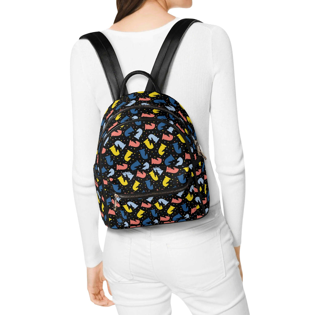 Colourful Chess Casual PU Leather Backpack Default Title Casual PU Leather Backpack Printed Offshore