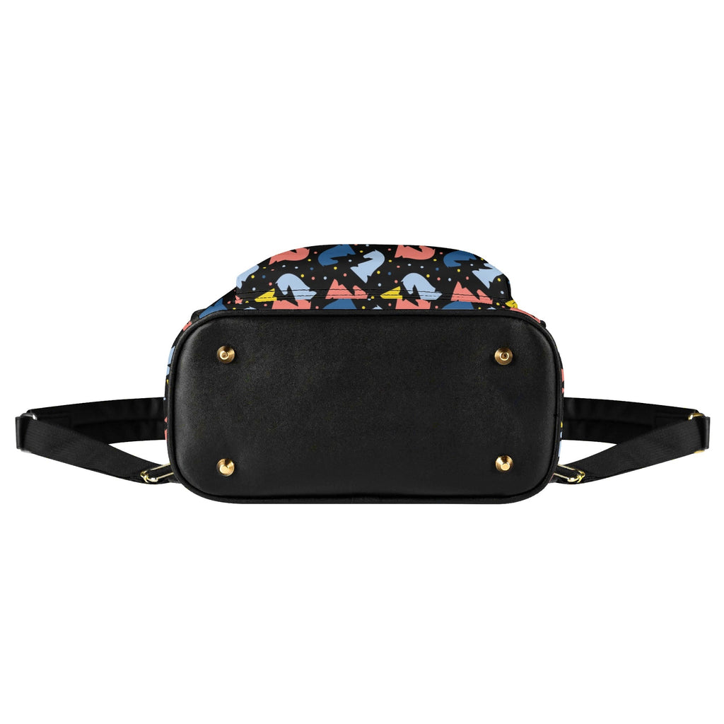 Colourful Chess Casual PU Leather Backpack Casual PU Leather Backpack Printed Offshore