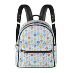 Abstract Cute Flowers Casual PU Leather Backpack Casual PU Leather Backpack Printed Offshore