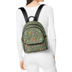 Groovy Retro Casual PU Leather Backpack Default Title Casual PU Leather Backpack Printed Offshore