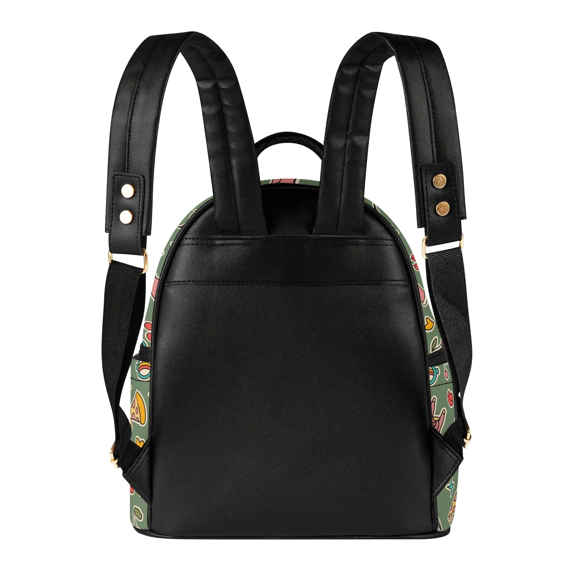 Groovy Retro Casual PU Leather Backpack Casual PU Leather Backpack Printed Offshore