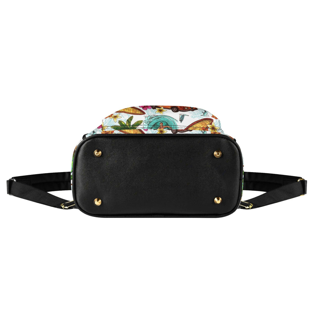 Surfing Safari Casual PU Leather Backpack Casual PU Leather Backpack Printed Offshore