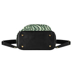 Stripy Leaves Casual PU Leather Backpack Casual PU Leather Backpack Printed Offshore