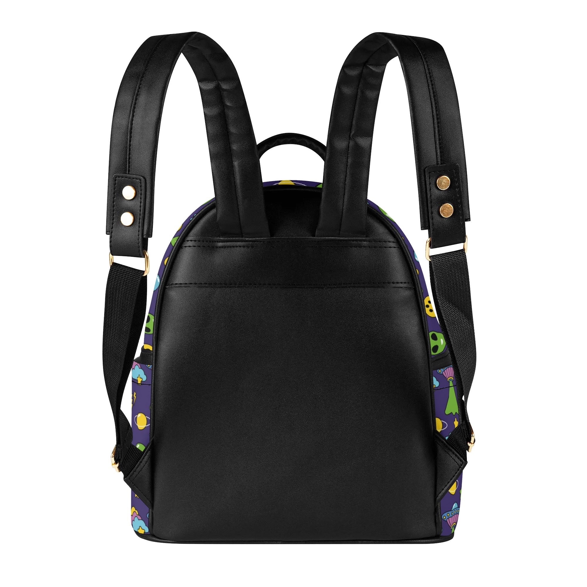 Groovy Alien Casual PU Leather Backpack Casual PU Leather Backpack Printed Offshore