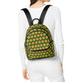 Yellow Flowers On Green Casual PU Leather Backpack Default Title Casual PU Leather Backpack Printed Offshore