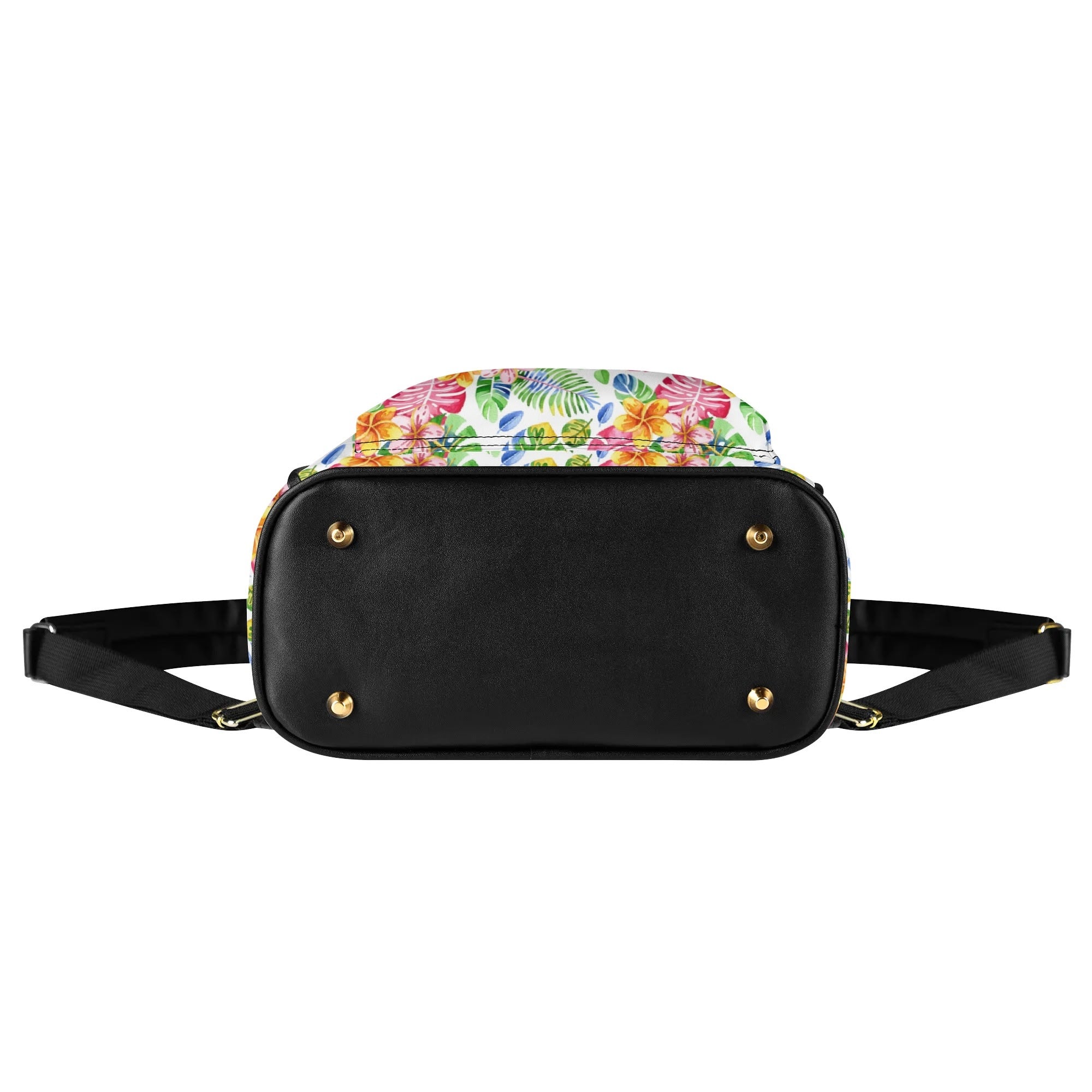 Bright Painted Tropical Casual PU Leather Backpack Casual PU Leather Backpack Printed Offshore