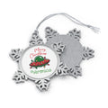 Personalised - UFO, Merry Christmas - Christmas Pewter Snowflake Ornament Snowflake One Size Personalised Christmas Ornament Australian Printer Christmas