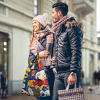 Comic Book Blue - Collapsible Shopping Bag