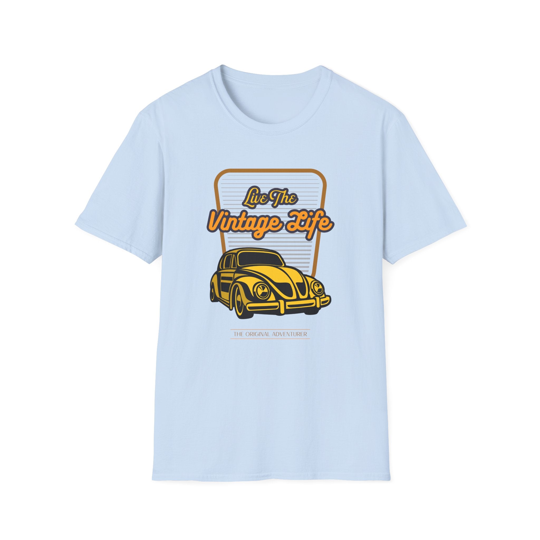 Live The Vintage Life, Car - Unisex Softstyle T-Shirt