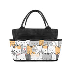 Cat Hello Garden Tool Bag, Personalised Multi Pocket Tote, Duty Tool Caddy Multifunction Gardening Tool Bag Printed Offshore
