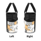 Cat Hello Garden Tool Bag, Personalised Multi Pocket Tote, Duty Tool Caddy Multifunction Gardening Tool Bag Printed Offshore