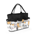 Cat Hello Garden Tool Bag, Personalised Multi Pocket Tote, Duty Tool Caddy Multifunction Gardening Tool Bag Printed Offshore
