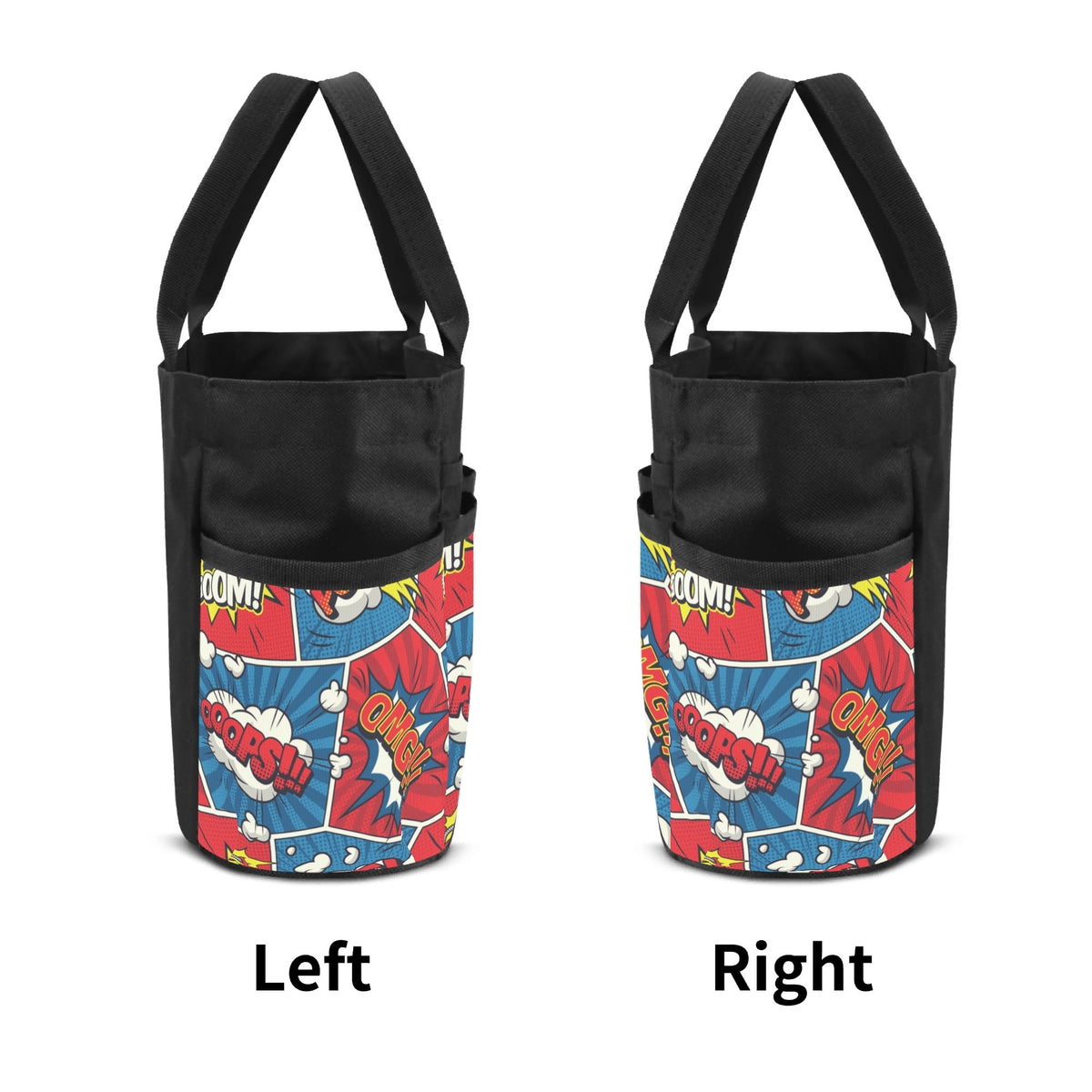 Comic Book Garden Tool Bag, Personalised Multi Pocket Tote, Duty Tool Caddy Multifunction Gardening Tool Bag Printed Offshore
