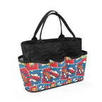 Comic Book Garden Tool Bag, Personalised Multi Pocket Tote, Duty Tool Caddy Multifunction Gardening Tool Bag Printed Offshore