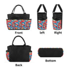 Comic Book Garden Tool Bag, Personalised Multi Pocket Tote, Duty Tool Caddy Multifunction Gardening Tool Bag Printed Offshore
