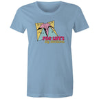 For Life's Big Decisions - Womens T-shirt Carolina Blue Womens T-shirt Games Printed In Australia