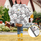Toothy Rabbits Kids Safe Round Corner Umbrella Kids Safe Round Corner Umbrella animal Printed Offshore