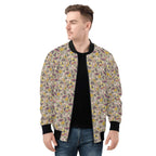 Pretty Moths Men's Zip Up Bomber Jacket Mens Zip Up Bomber Jacket Printed Offshore