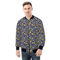 Groovy Alien Mens Zip Up Bomber Jacket 4XL Mens Zip Up Bomber Jacket Printed Offshore